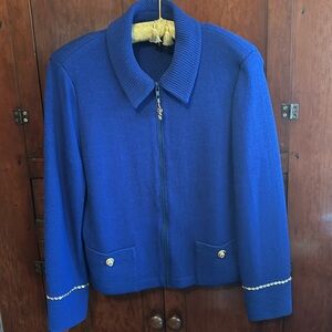 Cardigan knit jacket